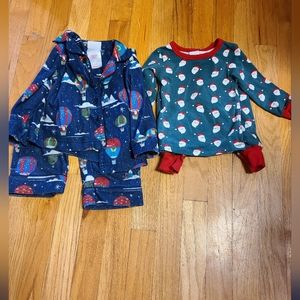 2 Christmas Pajamas 12 months
